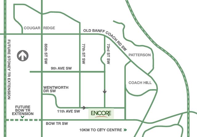 Encore Locator Map